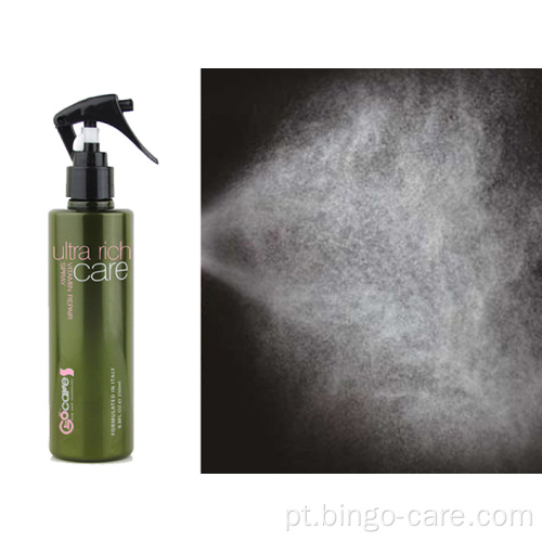 Spray reparador de vitaminas para brilho leve e leave-on